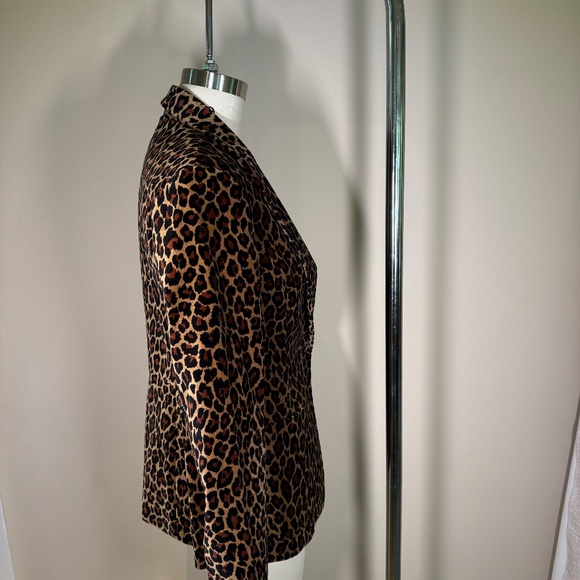 A.L.C Leopard Velvet Blazer - Picture 2 of 6